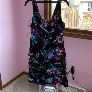 Express Floral Cocktail Dress